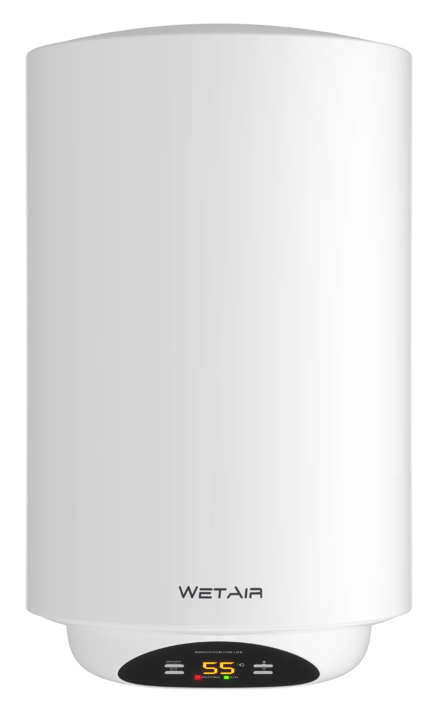 Digital control panel on the WetAir MWH1-50L water heater