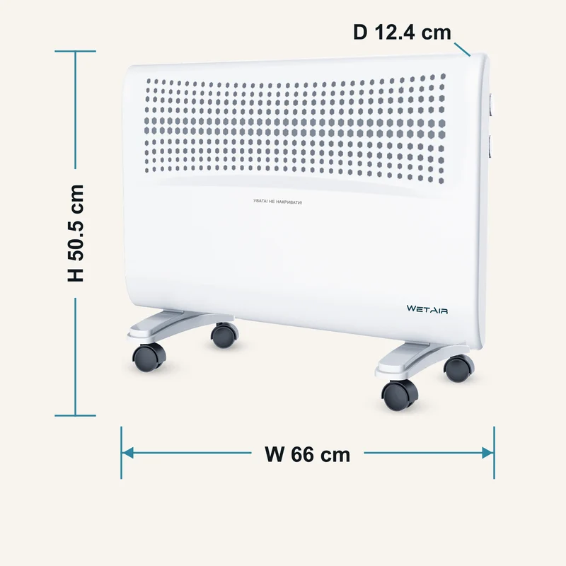 Формат і габарити Конвектор WetAir WCH-1500AL