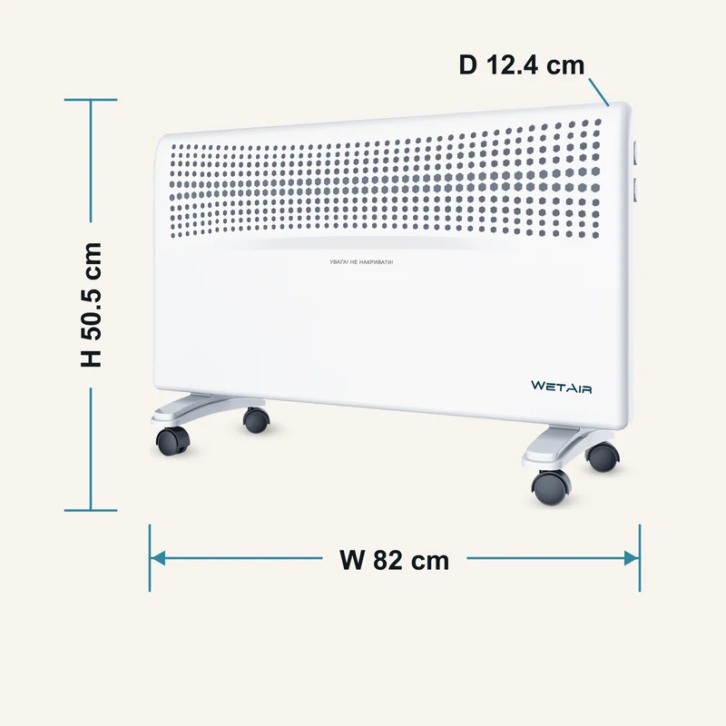 Формат і габарити Конвектор WetAir WCH-2000AL