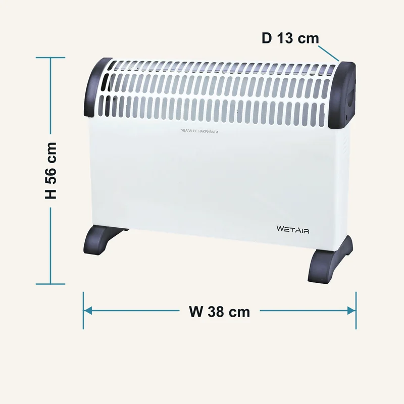 Формат і габарити Конвектор WetAir WCH-200S