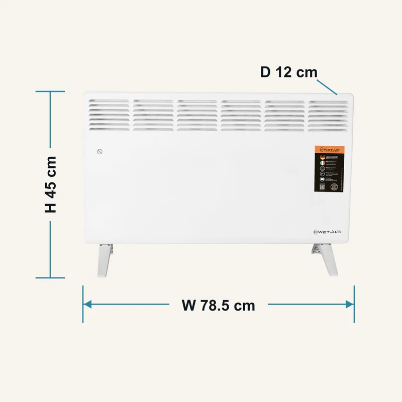 Формат і габарити Конвектор WetAir WCH-MA2000EW